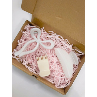 Hộp Quà Tặng Kẹp Tóc Nữ Cài Tóc Hoa Sứ, Nơ Kèm Giấy Lót Đẹp Tặng Bạn Gái Sinh Nhật 8/3 20/10 Phong Cách Hot