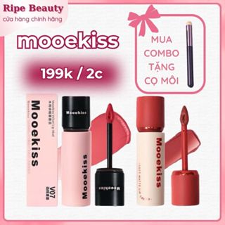 Son Kem Bùn Mooekiss Nhung Mờ Vỏ Hồng Đen Velvet Lip Mud Mịn Môi 3g