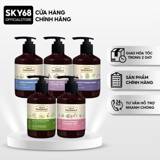 Dung dịch vệ sinh phụ nữ làm dịu da, cân bằng độ pH vùng kín Green Pharmacy (Zelenaya Apteka) 370ml