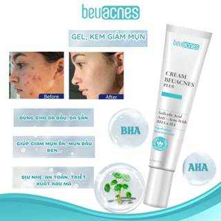 Gel giảm mụn BEUACNES giảm mụn trứng cá, chiết xuất rau má, hỗ trợ mờ thâm mụn nhanh trong 24h