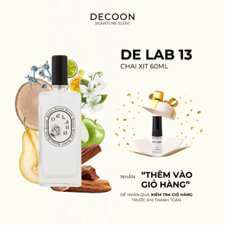 Tinh Dầu Nước Hoa Unisex DECOON DE LAB 13 - Chai Xịt 60ml - Mùi Hương Sang Trọng, Không Đại Trà