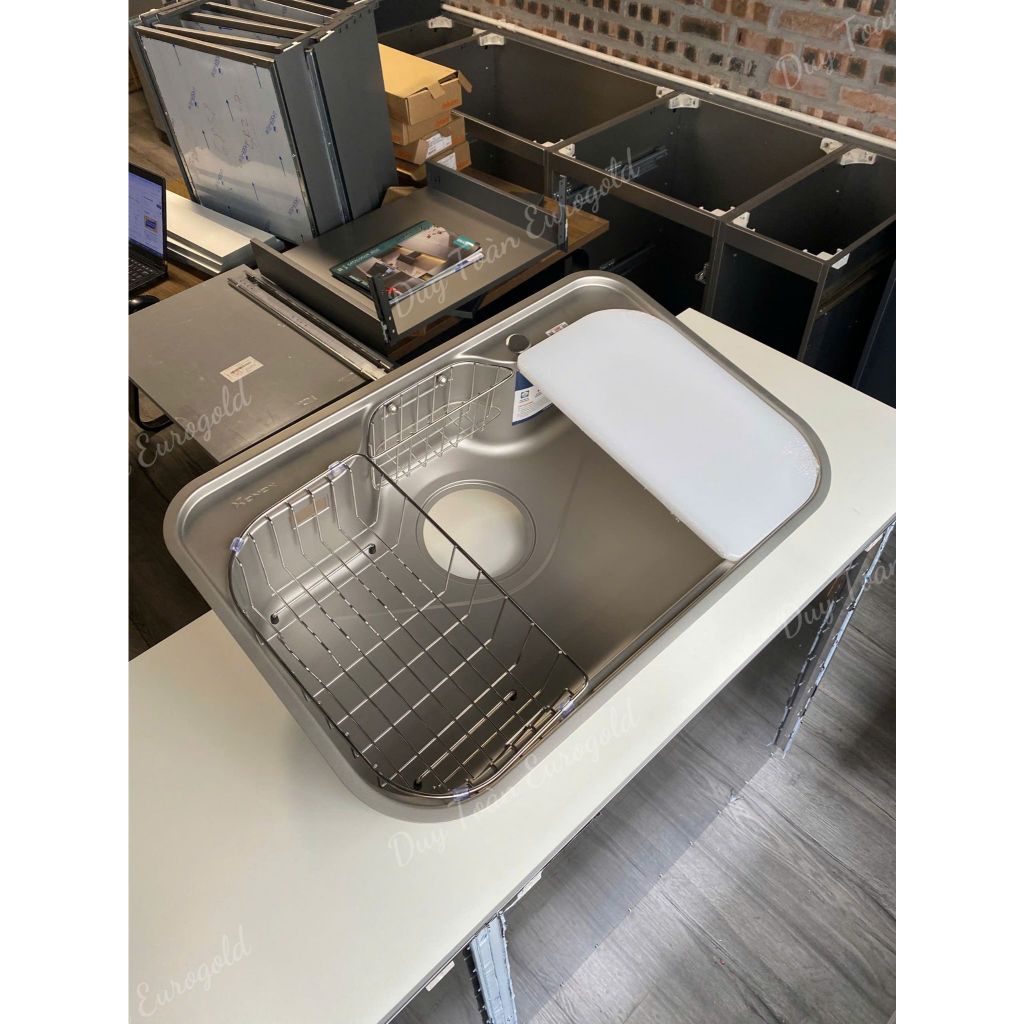 Chậu rửa bát phong cách Nhật TARI 9051SR, chậu Konox chống xước cao cấp