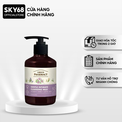 Dung dịch vệ sinh phụ nữ Green Pharmacy (Zelenaya Apteka) Thảo mộc 370 ml