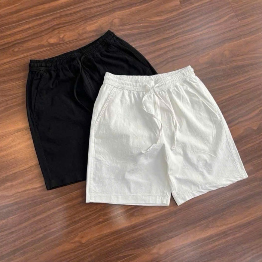 Quần Short Đũi Nam ZUTEE, Quần Đùi Nam Form Cạp Chun Vải Đũi Mềm Mại