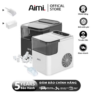 Máy Làm Đá Viên Tự Động Siêu Nhanh Công Suất 12Kg/Ngày, 6-8 Phút Nút Cảm Ứng, Máy Làm Đá Mini