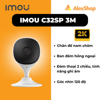 [3M] Camera Imou  C32SP Góc Rộng Siêu Rộng, Chân Đế Nam Châm, Quan Sát Thông Minh,Trong Nhà