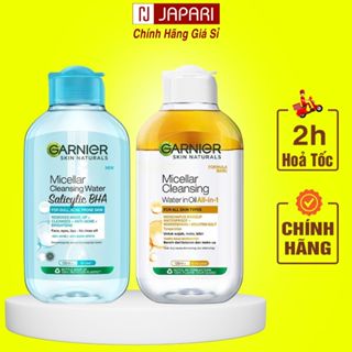 Nước Tẩy Trang Garnier Miceller Mini 50ml/125ml - Tẩy Trang Cho Da Dầu Mụn/Khô/Nhạy Cảm - Japari