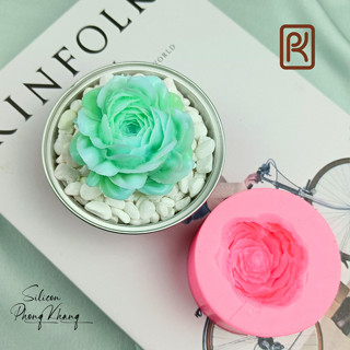 Khuôn silicon đa năng, chịu nhiệt - Khuôn làm bánh, thạch, kem,rau câu hoa kem bơ hồng Hàn Quốc