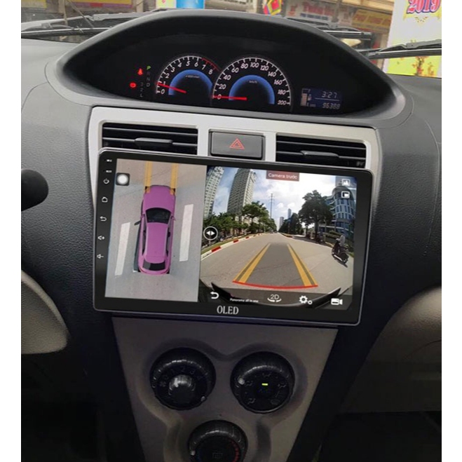 Bộ màn hình liền camera 360 OLED X4S cho xe TOYOTA VIOS 2008-2013 - độ màn hình ô tô, lắp camera hàn