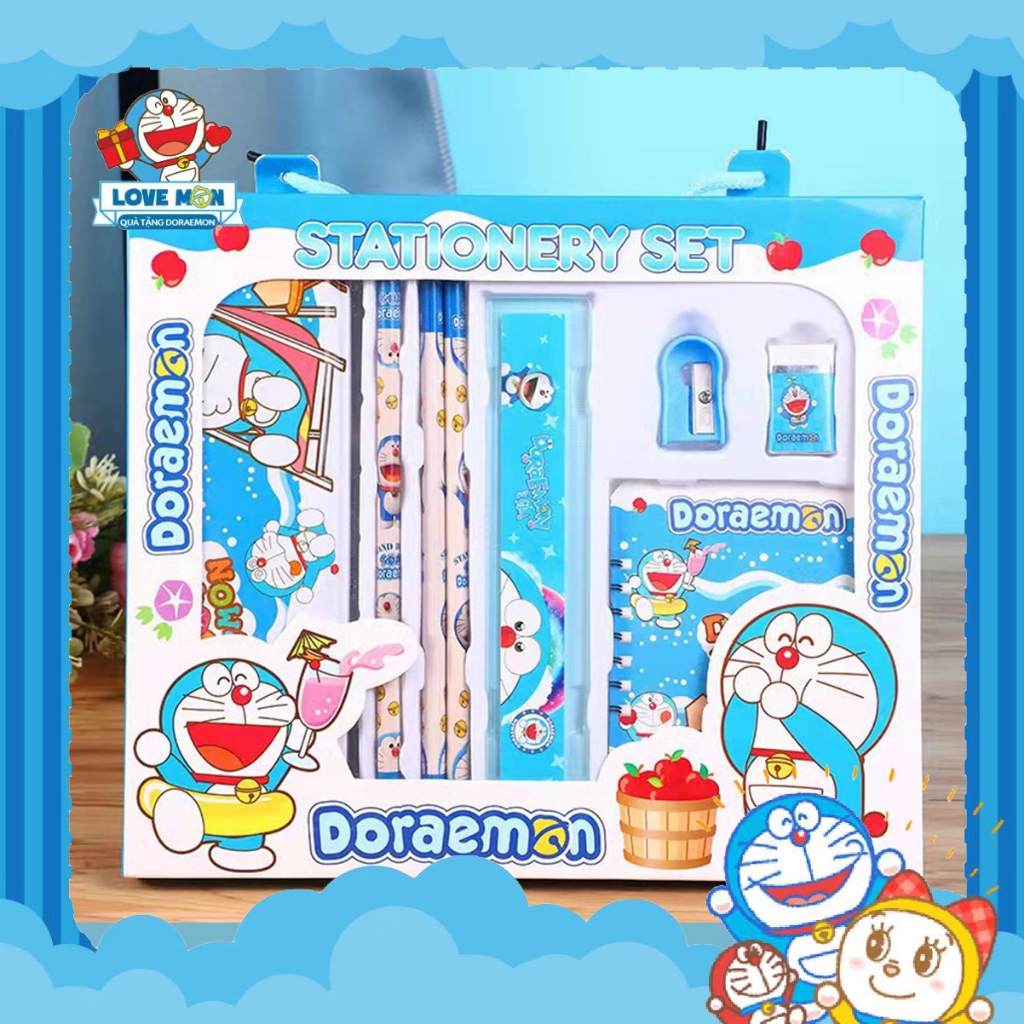 [[GIAO NGẪU NHIÊN ]] BỘ ĐỒ DÙNG HỌC TẬP DORAEMON NHIỀU MẪU DỄ THƯƠNG
