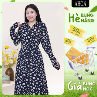 Áo Chống Nắng Toàn Thân 2 Lớp AHOA Chất Lanh Nhung Cao Cấp, Váy Chống Nắng Nữ Dáng Dài Thấm Hút Mồ Hôi