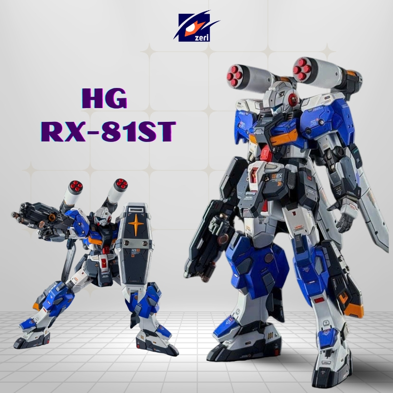 Mô Hình Lắp Ráp HG 1/144 Xingfeng 168 RX-81ST G-Line Fighter Standard Armor Tặng Kèm Decan Nước