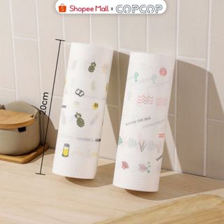  Cuộn khăn giấy lau đa năng COPCOP siêu thấm hút siêu dai có thể tái sử dụng 
