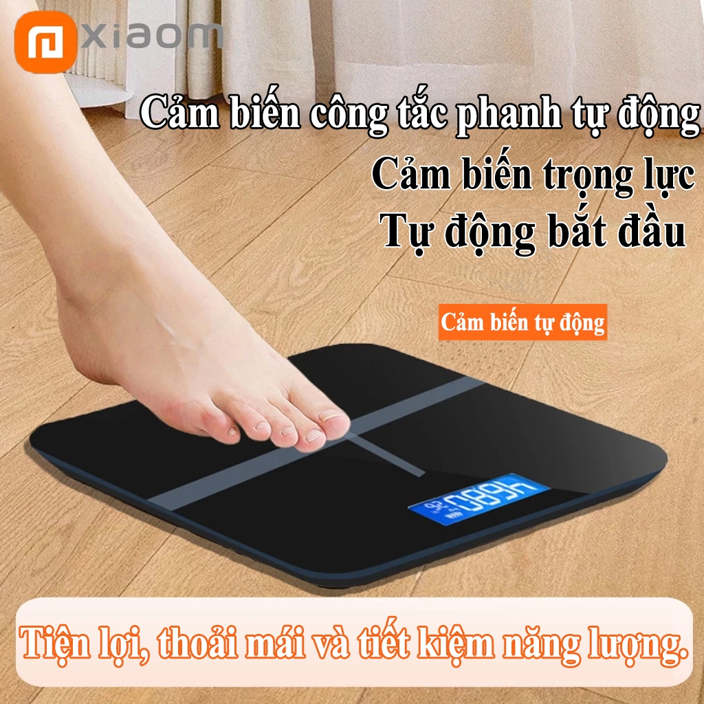 Cân sức khỏe điện tử gia đình-Cân Điện Tử Mặt Kính Chịu Đến 180Kg,độ chính xác cao，Cân Sức Khoẻ Màn Hình Hiển Thị LCD