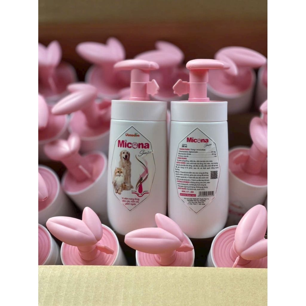 [ MẪU MỚI_200ml] Micona Sữa tắm chó mèo phòng nấm Vemedim chai 200ml