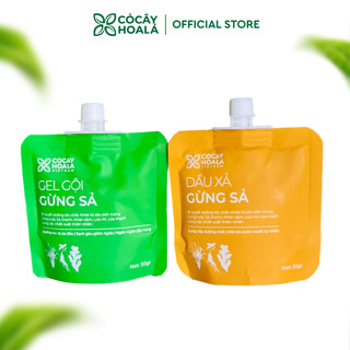 Dầu Gội Xả Thảo Dược Gừng Sả 30g Ngăn Tóc Bết Dầu Cỏ Cây Hoa Lá