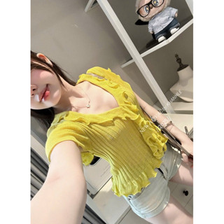 (Hương Muối) Áo len mongtoghi cộc tay bèo siêu hót len MỎNG