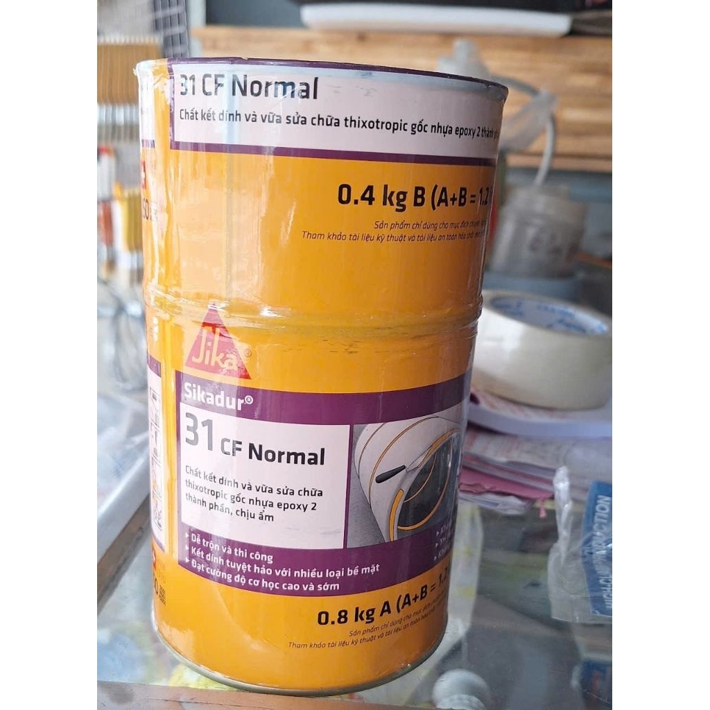 Sikadur 31CF Normal (Sikadur 731) Chất kết dính và vữa sửa chữa thixotropic gốc nhựa epoxy 2 thành p
