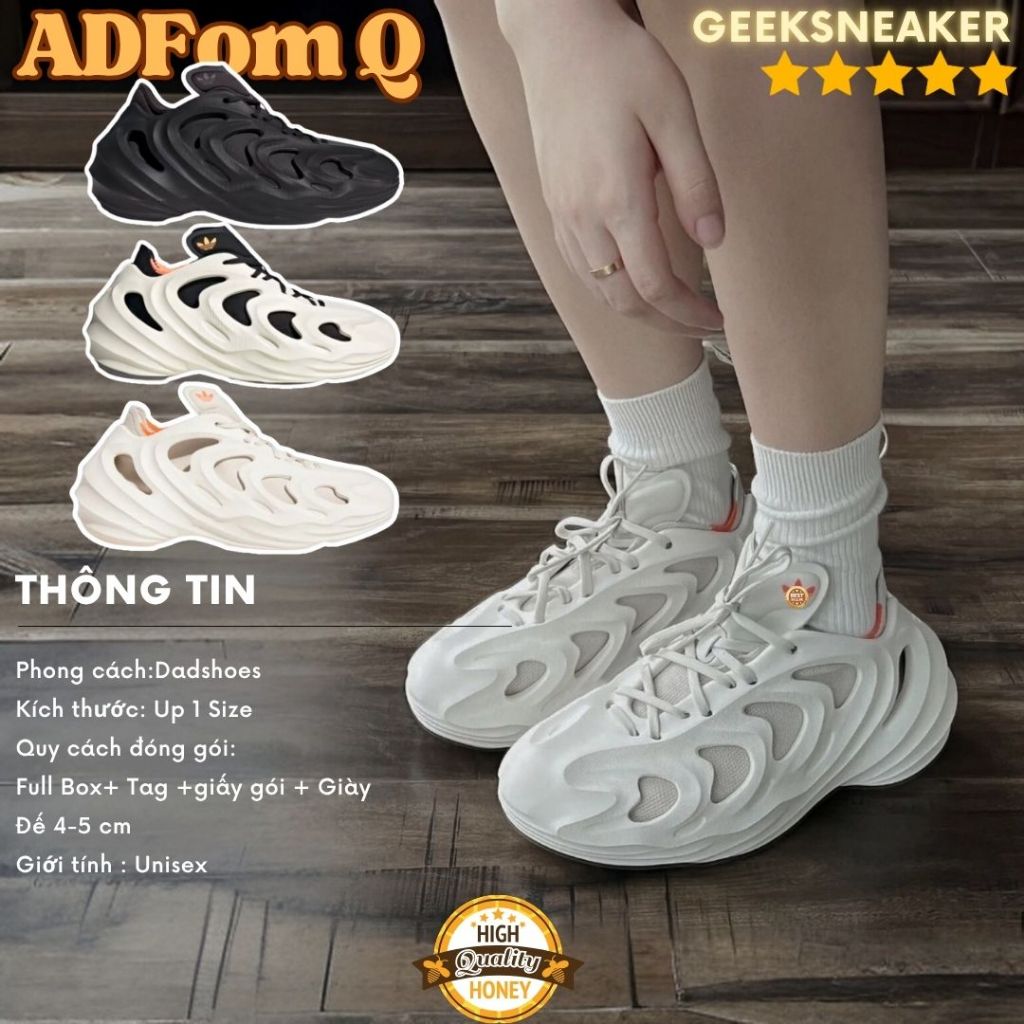 [GeekSneaker] Giày Sneaker cổ Thấp - AdiFOM Q " FOAM"