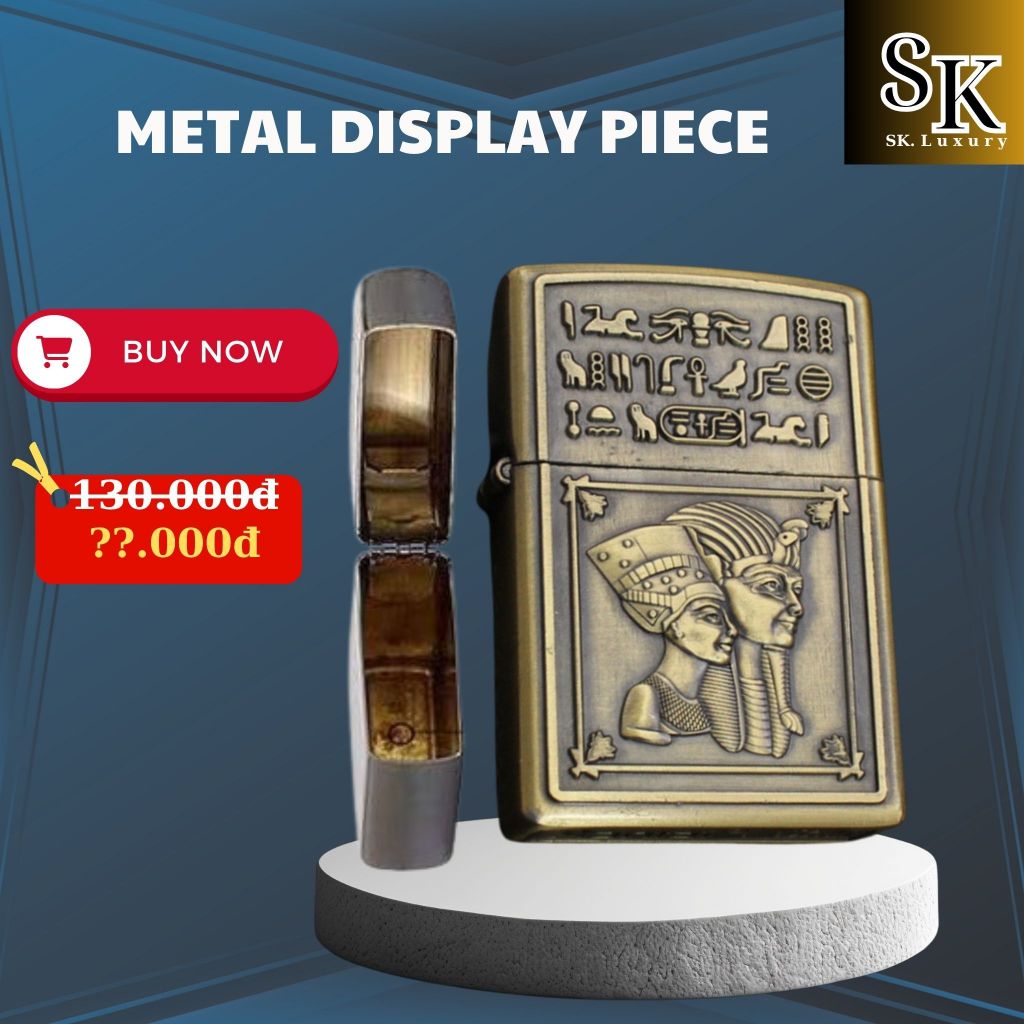 Case Zippo Đẹp, Độc Lạ (T-LM3) Chất liệu Đồng Thau (Không Bao Gồm Nhiên Liệu)