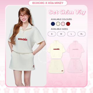 Set Bộ Chân Váy ECOCHIC SWEET LUX SET Áo Crop Halfzip Phối Chân Váy Chất Liệu Cao Cấp Mềm Mịn Chính Hãng B169