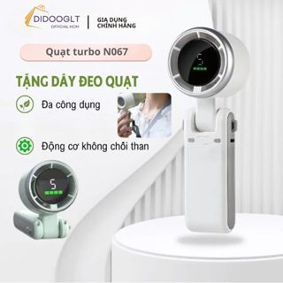 Quạt cầm tay tích điện dung lượng pin 10.000 mAh cao nhất trên thị trường, quạt mini 5 tốc độ gió linh hoạt ( didooglt )