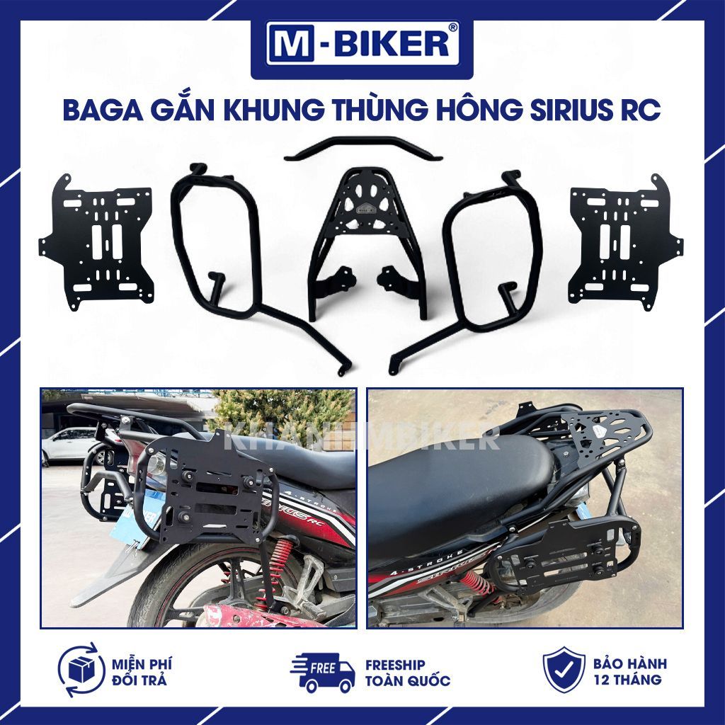 Baga Sirius RC, Baga sau gắn thùng Sirius, Khung treo thùng hông dành cho Yamaha Sirius RC