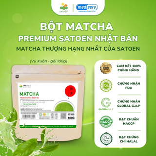 Matcha Satoen Premium – Matcha thượng hạng nhất của Satoen Nhật Bản -  Bột Matcha Nguyên chất vụ xuân - Túi 100g/250g