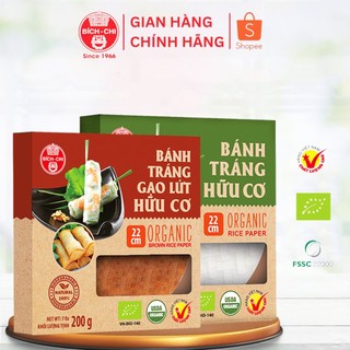 Bánh tráng hữu cơ / Bánh tráng gạo lứt hữu cơ Bích Chi 200g