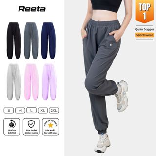 Quần Jogger Thể Thao Nữ Reeta Ống Rộng Chất Vải Thoáng Khí, Tập Gym Chạy Bộ, Thể Thao Ngoài Trời - A3021
