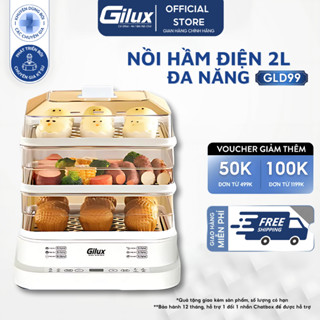 Nồi Hấp Điện Gilux GLD99 24L Nồi Hấp 3 Tầng Máy Hấp Đồ Ăn Bảo Vệ Chất Dinh Dưỡng Thông Minh