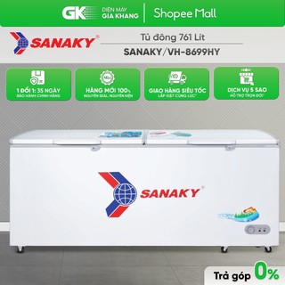 Vh-8699hy - tủ đông sanaky 761 lít vh-8699hy - bảo hành chính hãng