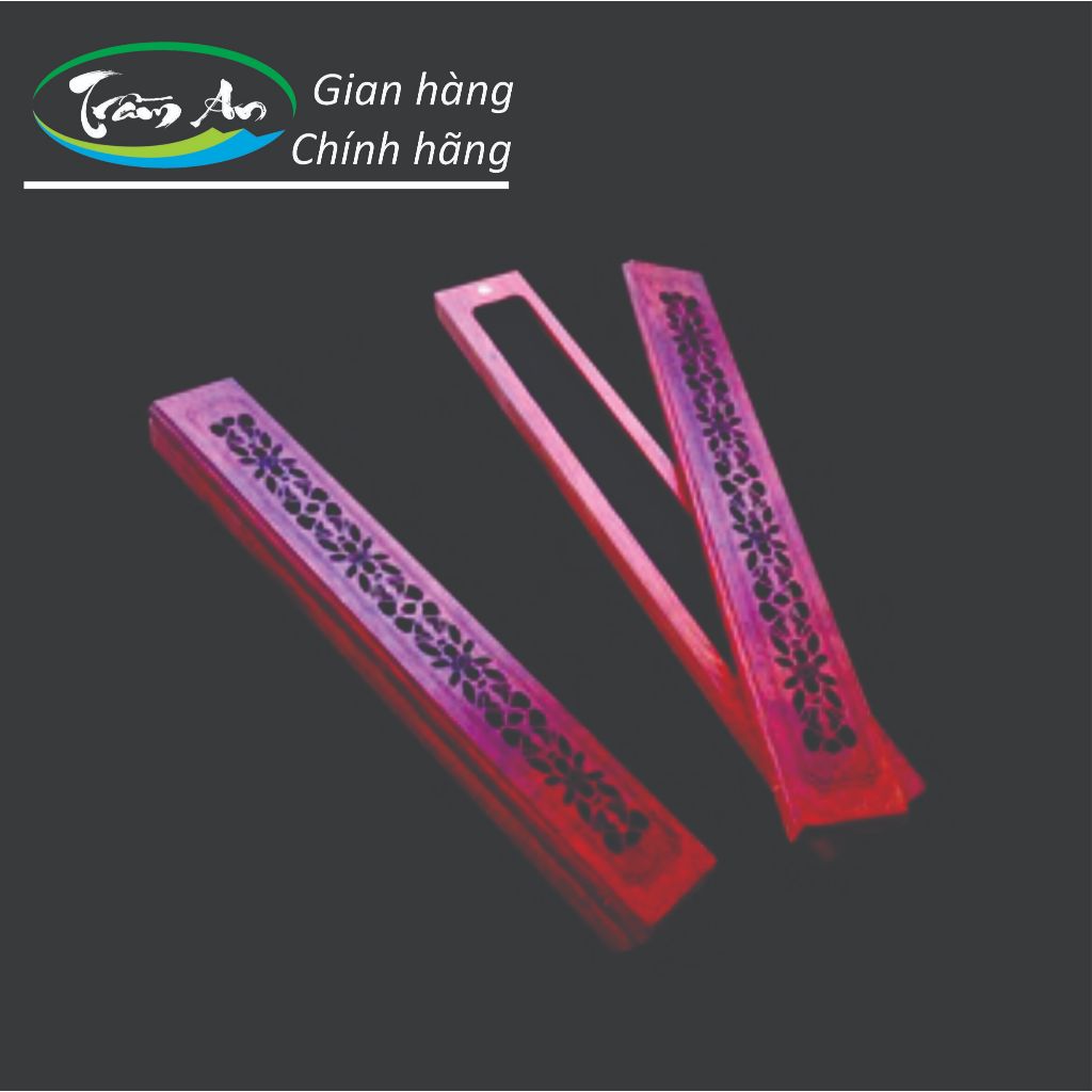 Hộp đốt trầm tăm (gỗ Hương đỏ)