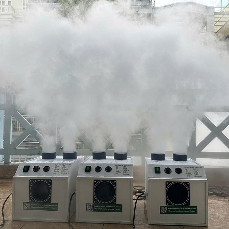 Máy phun sương tạo khói siêu âm Vinacool v250, v400, v800, V800S tạo ẩm làm mát không gian rộng