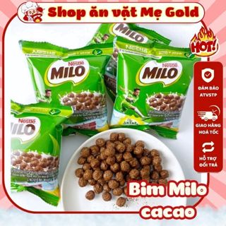 Combo bim bim Milo, snack ngũ cốc viên cacao Milo Nestle Thái Lan (gói 15g)