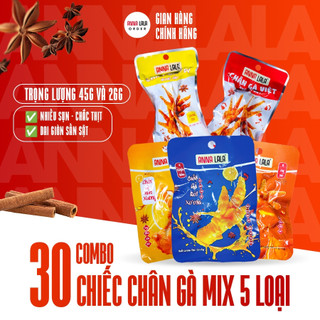  Combo 15 - 30 chiếc chân gà rút xương - ủ vị chính hãng Annalala 