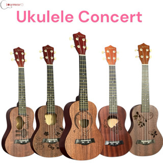 Đàn Ukulele Concert Gỗ 23inch Love Music Cao Cấp Chất Lượng ( tặng kèm đầy đủ phụ kiện)