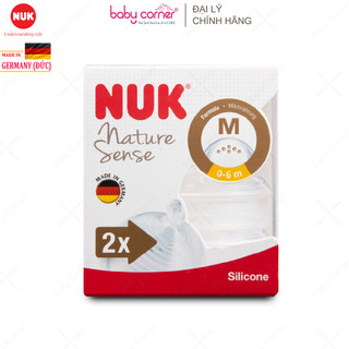 Núm ti thay thế silicone bình sữa nuk nature sense/ premium choice+ cho bé