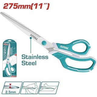 Kéo cắt 275mm TOTAL THSCRS812801 Chất liệu thép không gỉ