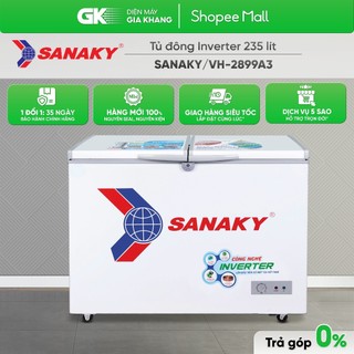 Vh-2899a3 - tủ đông sanaky inverter 235 lít vh-2899a3 1 ngăn đông