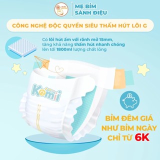 [Mua 3 tặng 1] Tã/bỉm Komii chính hãng, bỉm Hàn Quốc cao cấp cho bé, siêu thấm hút, tặng 1 Fullsize khi mua 3 Fullsize