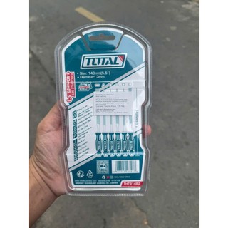 Bộ 6 dũa sắt 140mm THT91462 TOTAL Đường kính 3mm