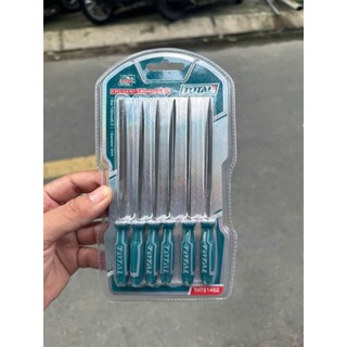 Bộ 6 dũa sắt 140mm THT91462 TOTAL Đường kính 3mm