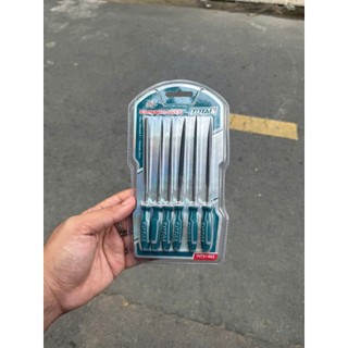 Bộ 6 dũa sắt 140mm THT91462 TOTAL Đường kính 3mm