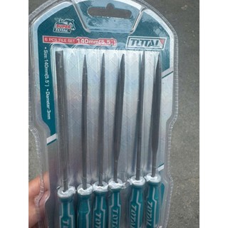 Bộ 6 dũa sắt 140mm THT91462 TOTAL Đường kính 3mm
