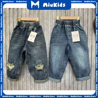 Quần jean dài cho bé, quần bò dài cho bé phong cách hàn quốc size 10kg-30kg
