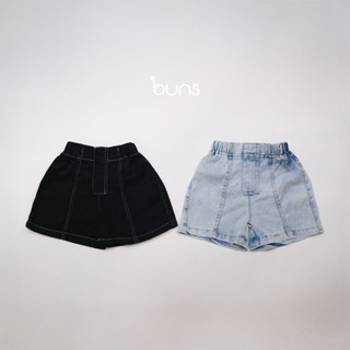 BUNS Quần short Jean MÀU ĐEN/ XANH LOANG cho bé trai, gái từ 8kg-26kg