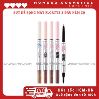 [FLORTTE] bút kẻ bọng mắt FLORTTE Bút kẻ mắt Hai đầu bút tạo khối phấn bắt sáng bút bóng
