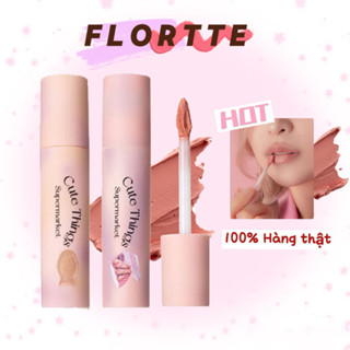 [FLORTTE Son lót Flortte và Chì Kẻ viền môi che khuyết điểm môi Cute Things chất mềm mịn che phủ rãnh và thâm viền