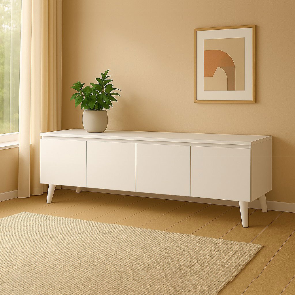 B26 Tủ tivi sang trọng hiện đại QHOME, nhiều ngăn để đồ